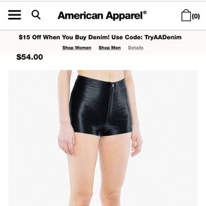 Amercian apparel disco shorts